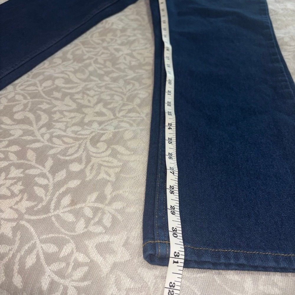 LL Bean Original Fit Jeans Womens‎ 8 Dark Wash Straight Leg High Rise (E24) - Picture 2 of 10
